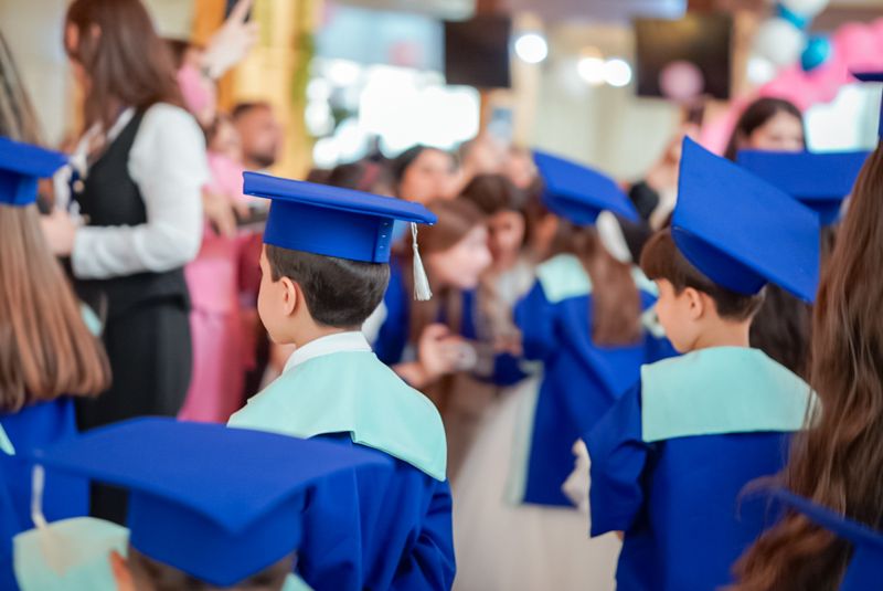 Graduation caps and gowns